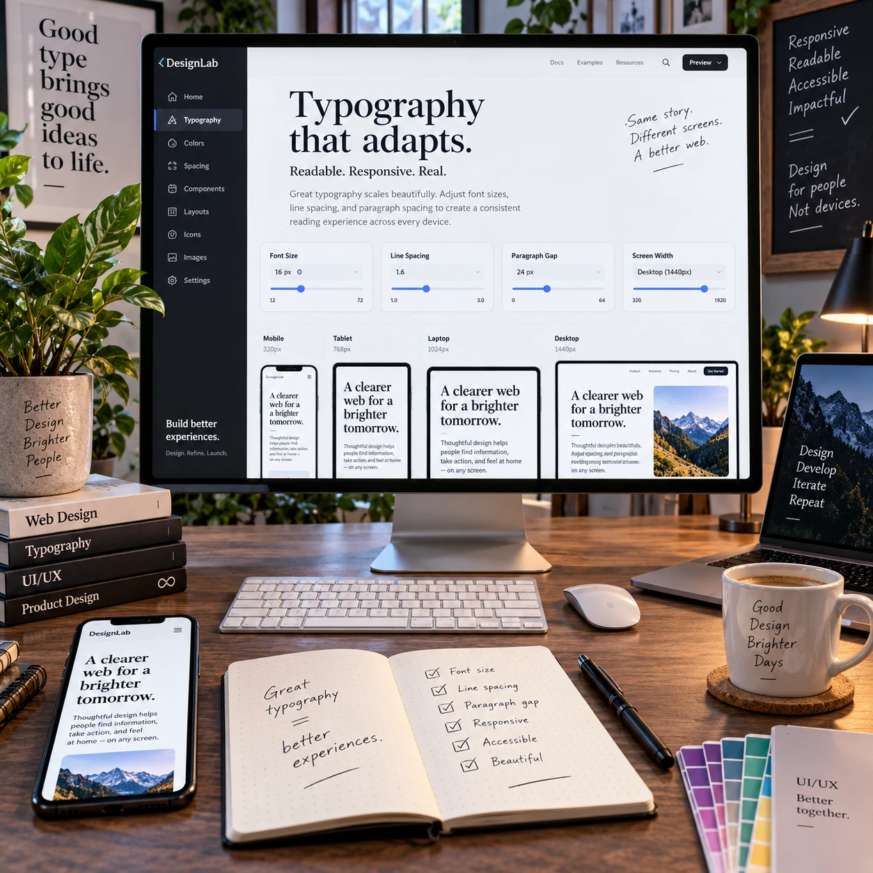 Webová typografie: jak nastavit velikosti, řádkování a mezery